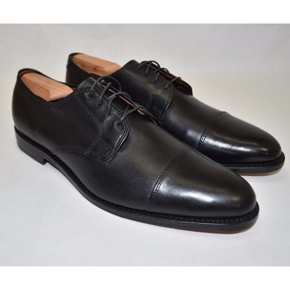 Allen Edmonds Riverside Cap Toe Blucher Derby Black Leather Shoe 11.5 1410 main image 7